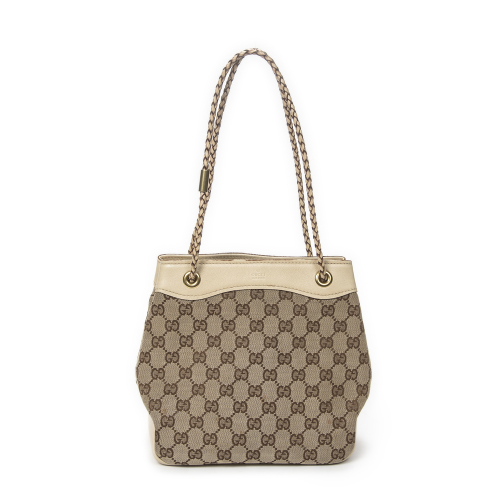 Gucci Braided Handle Open Tote